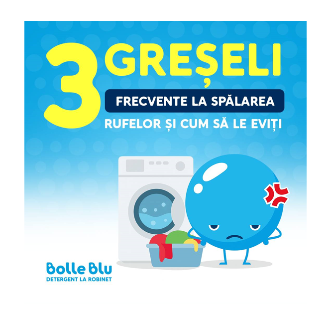 Cum să eviți cele mai frecvente 3 greșeli la spălarea rufelor – sfaturi de la Bolle Blu