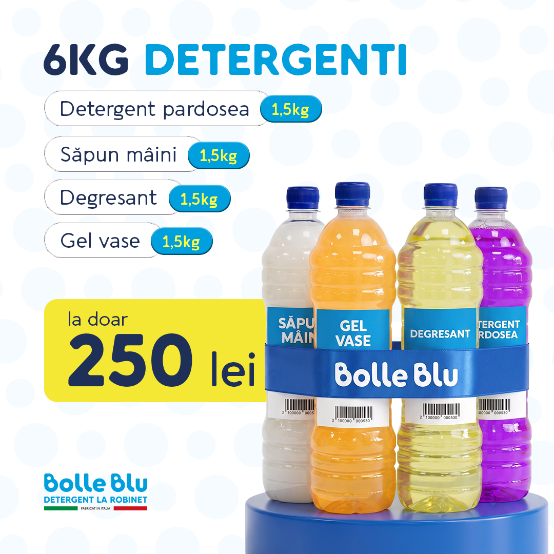 6 kg de Detergenți - 250 lei