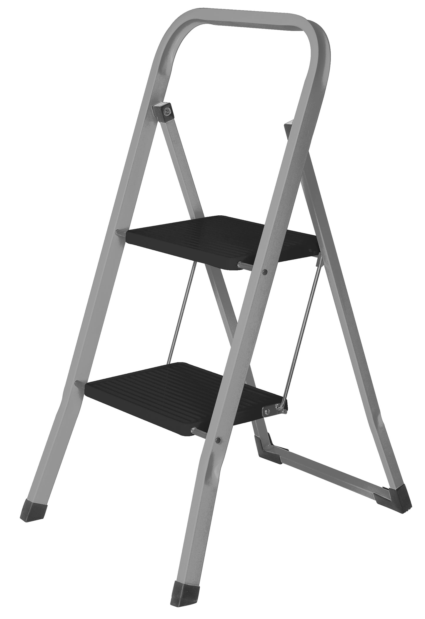Scară pliabilă 2 trepte -Gri