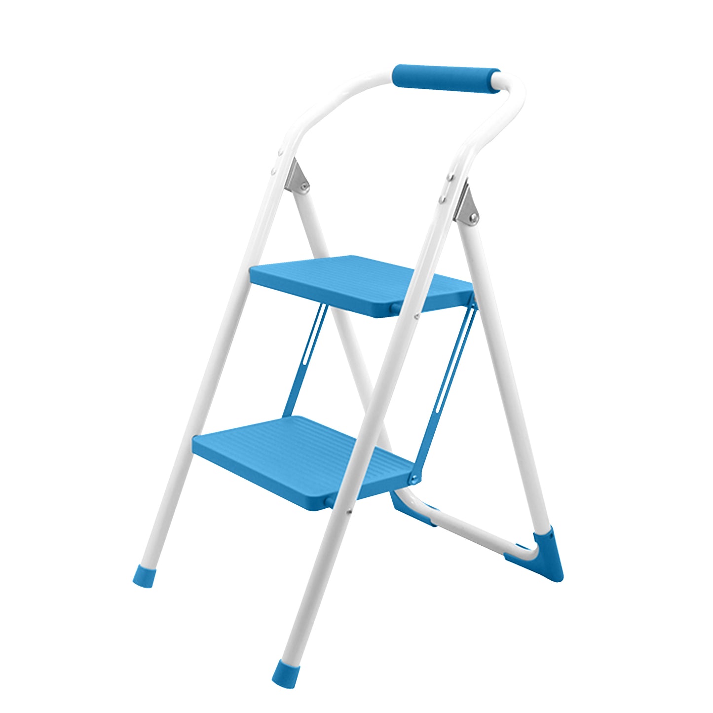 Scară pliabilă 2 trepte - albă