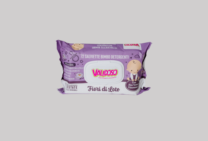 Șervețele umede Baby Fiori di Loto – 72 bucăți