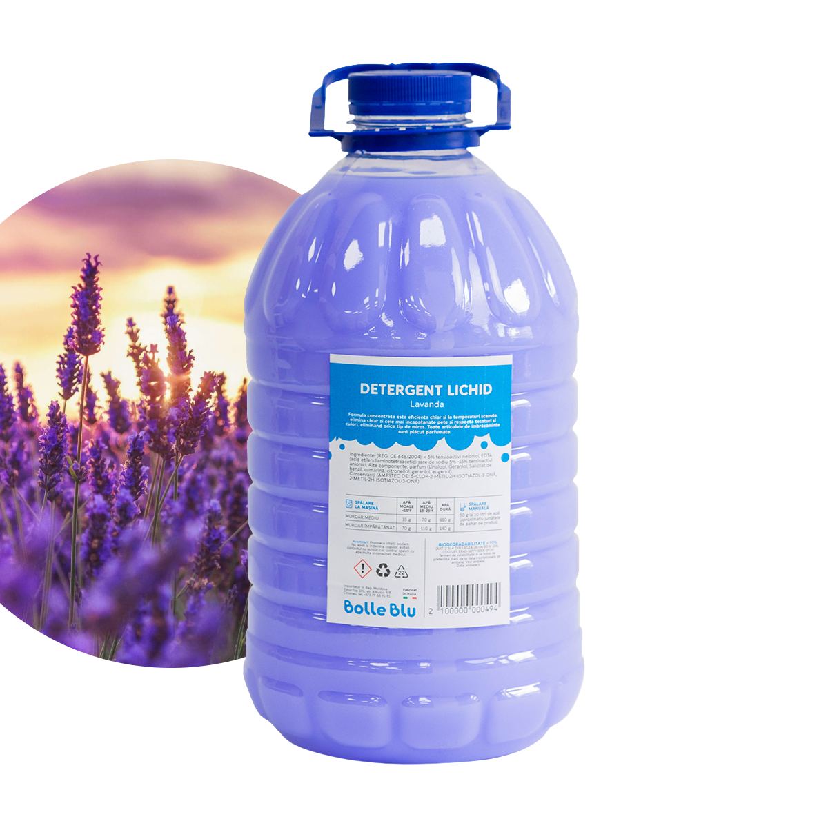 Lavanda detergent universal haine colorate