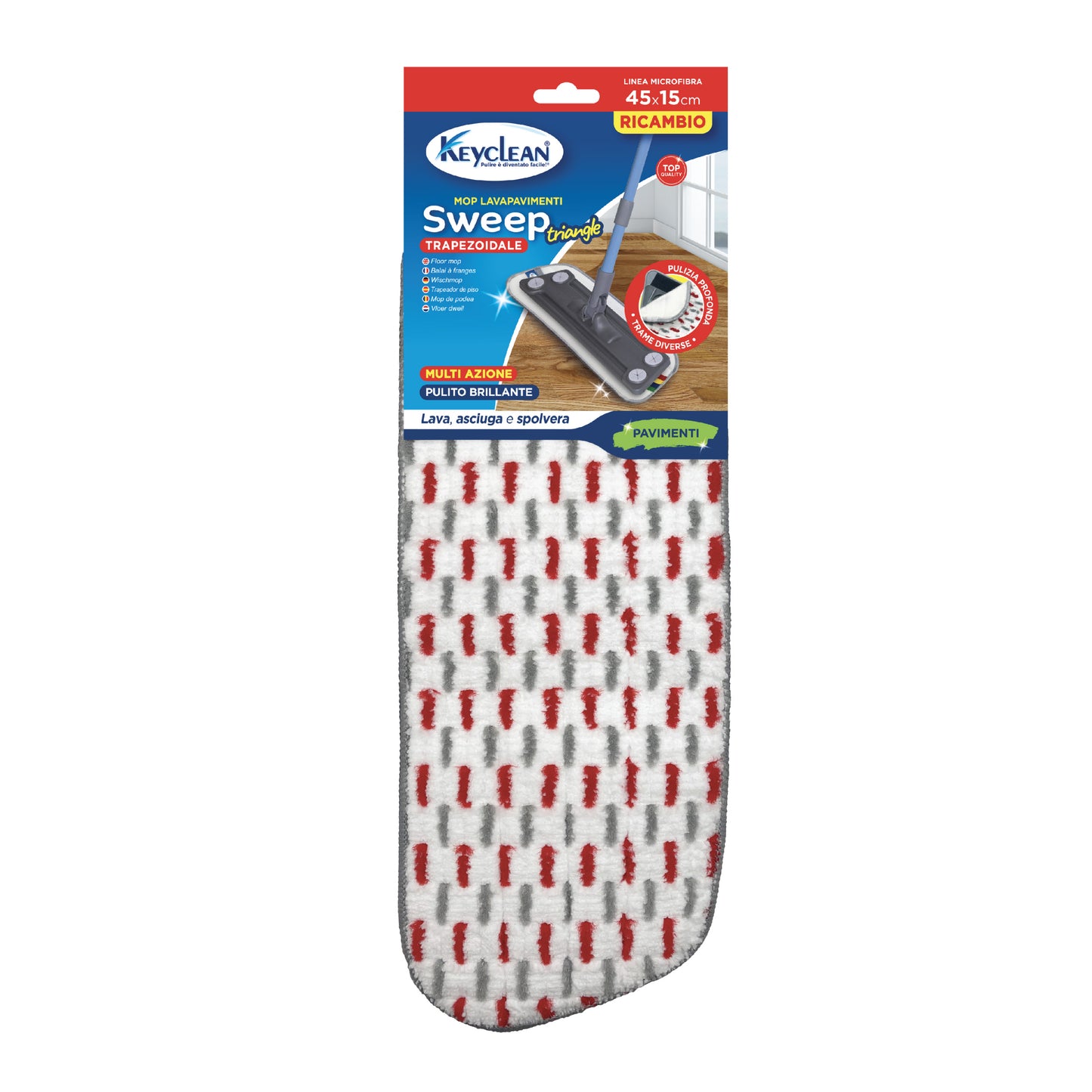 Rezervă Mop din microfibră cu Velcro 44x15