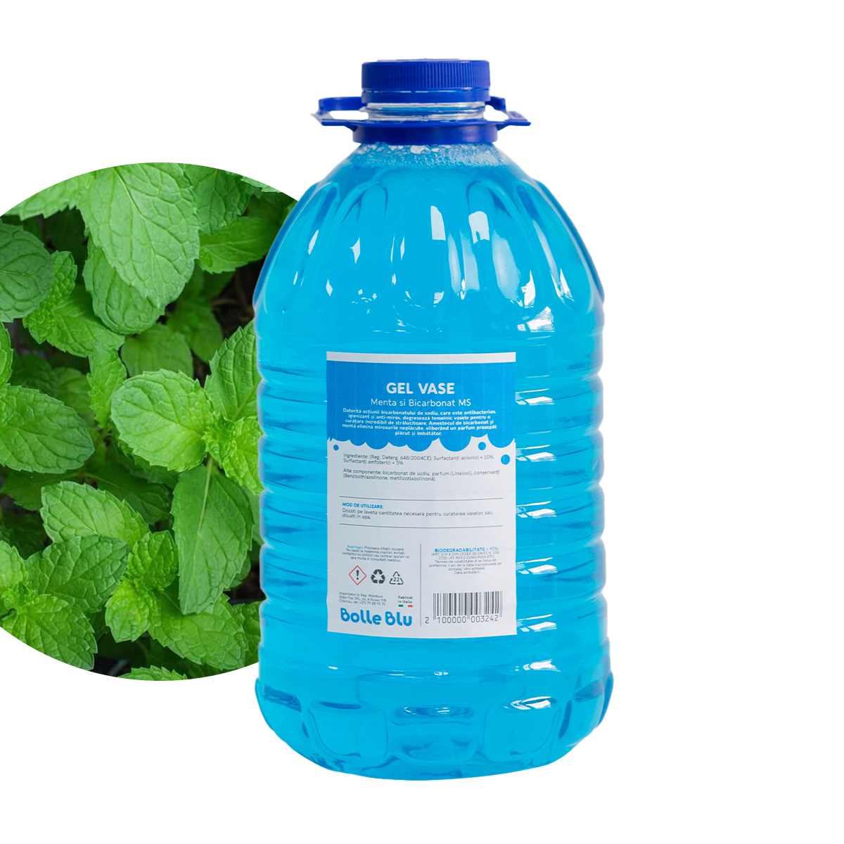 Menta si Bicarbonat Detergent pentu vase manual