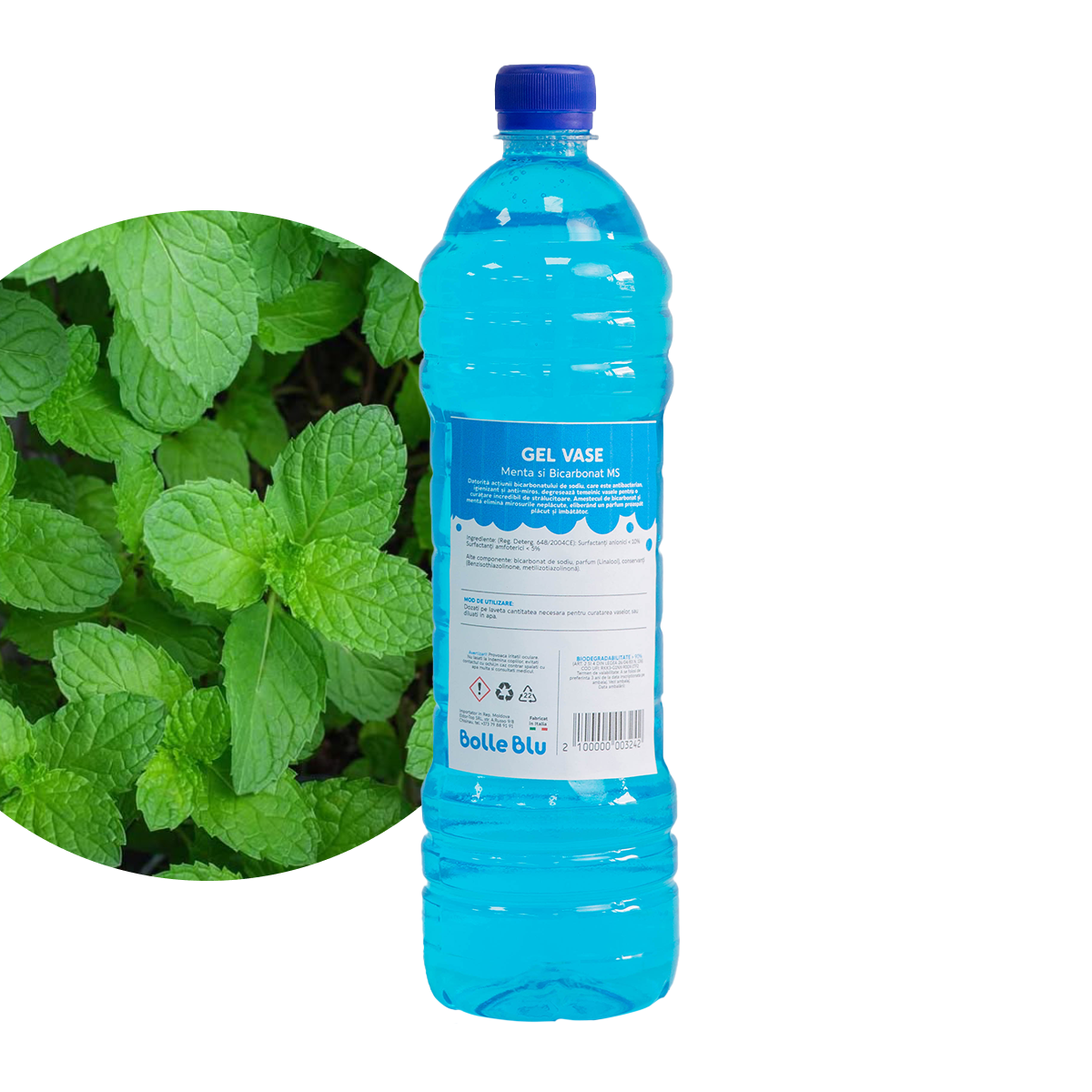 Menta si Bicarbonat Detergent pentu vase manual