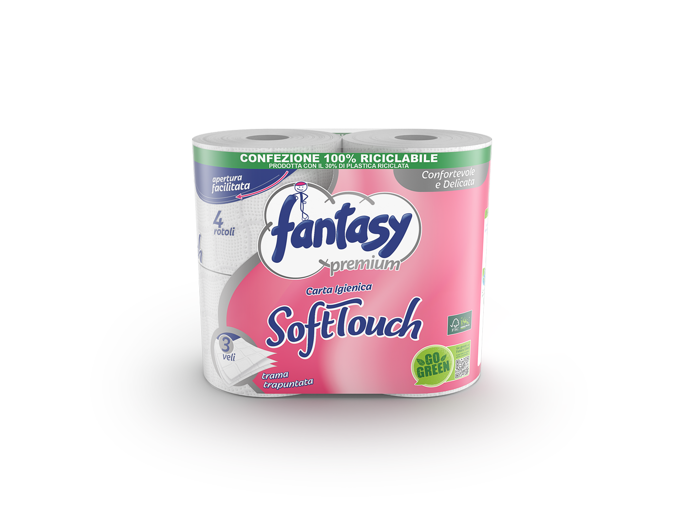 Hirtie igienica Soft Touch 4 rol 3 str