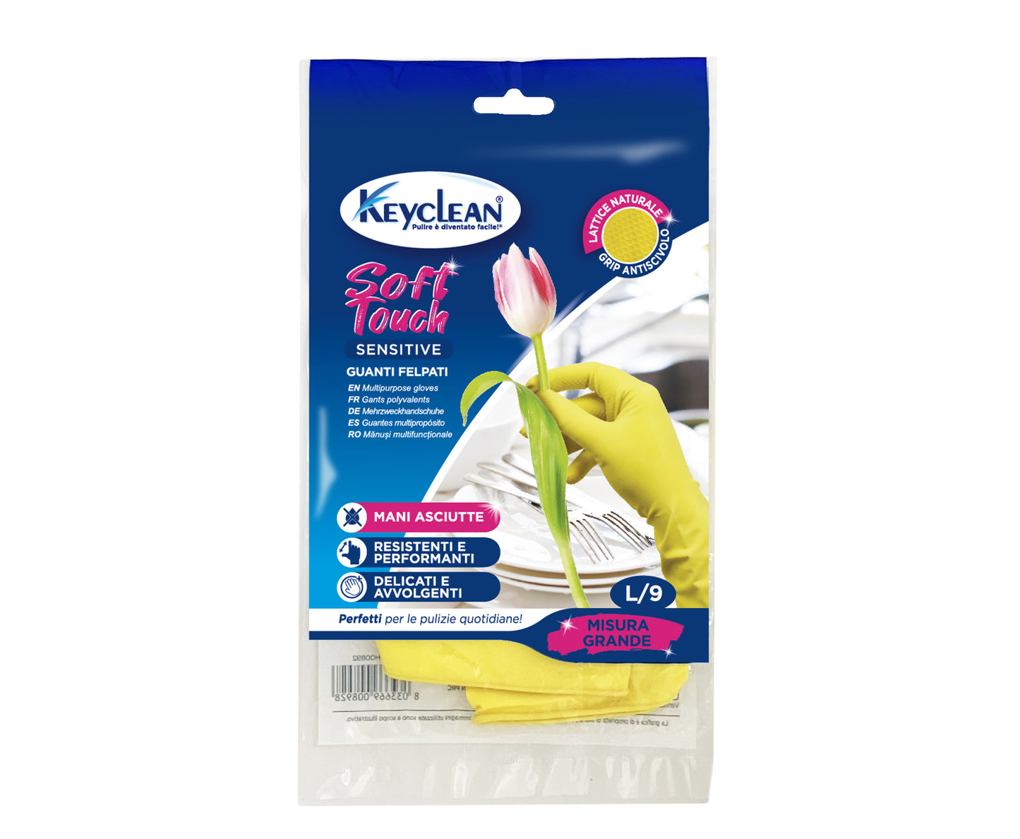 Mănuși multifuncționale din latex natural,  L