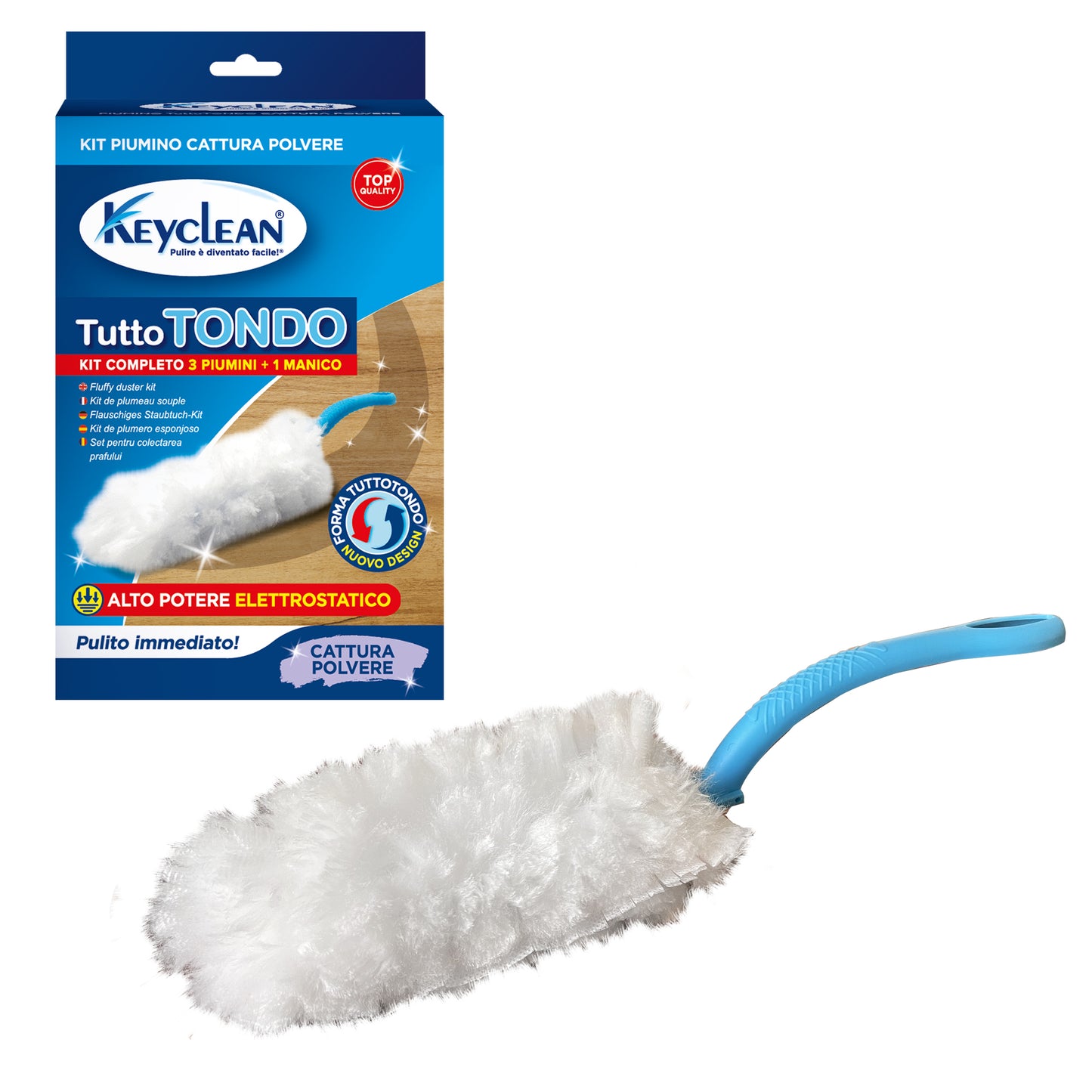 Puf electrostatic pentru praf