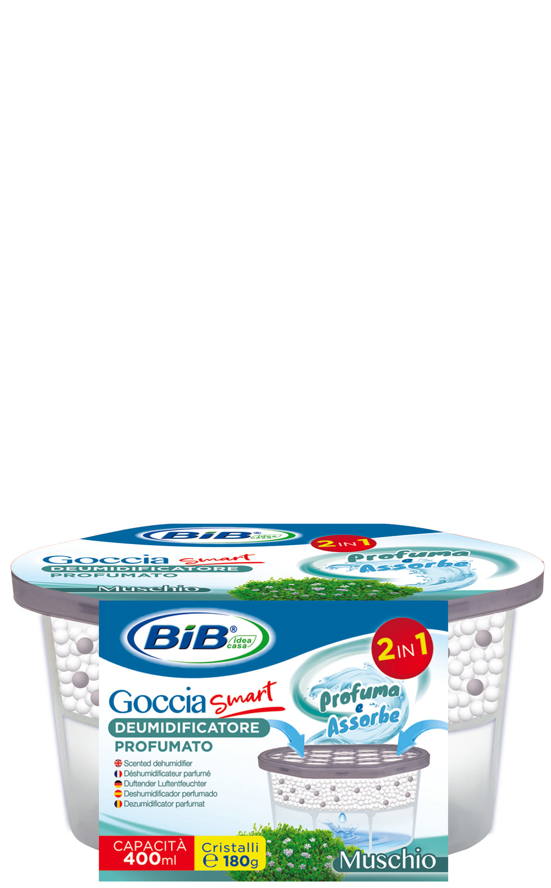 Dezumidificator parfumat Muschio - 400 ml